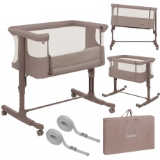 Приставне ліжечко 3 в 1 Lionelo Aurora Beige Taupe