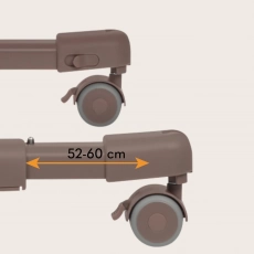Приставне ліжечко 3 в 1 Lionelo Aurora Beige Taupe