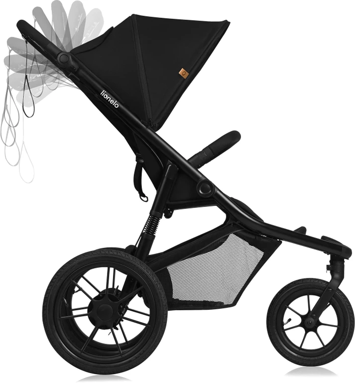 Прогулянкова коляска Lionelo Azura Black Onyx