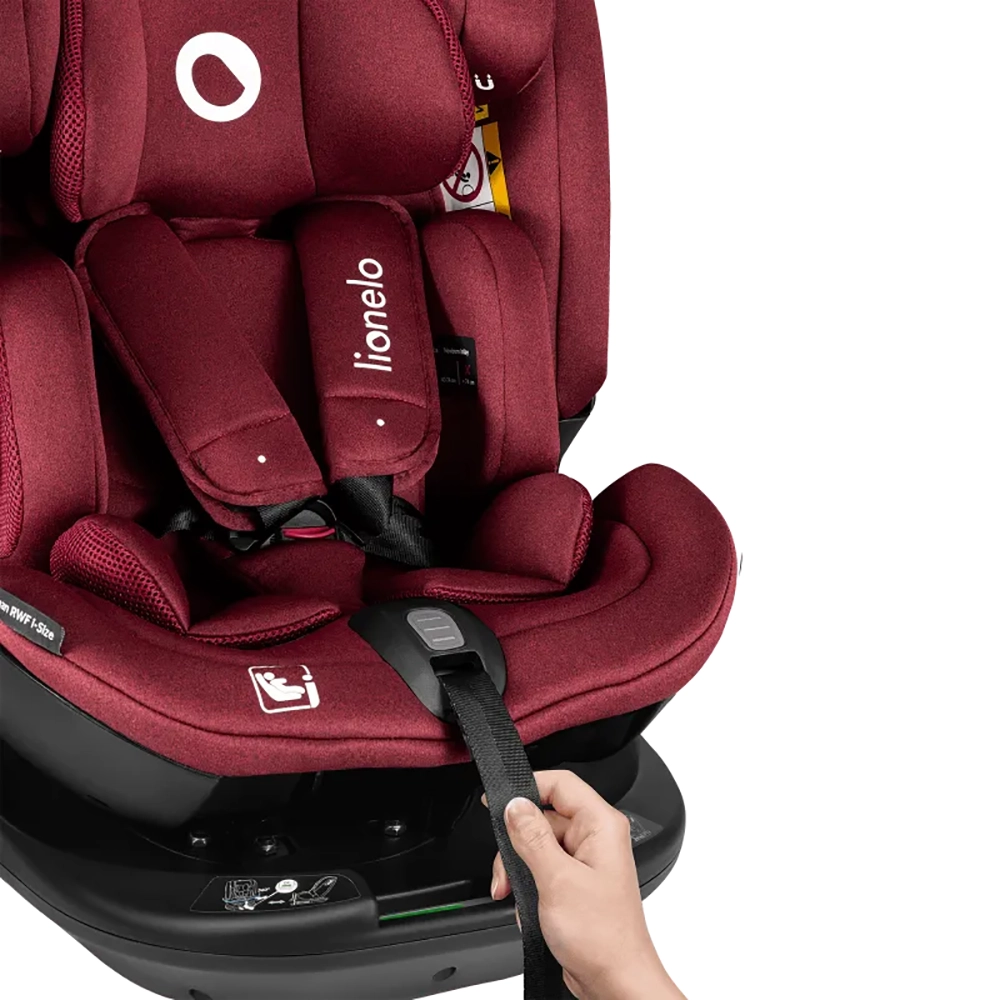 Автокрісло Lionelo Bastiaan RWF i-Size RED BURGUNDY