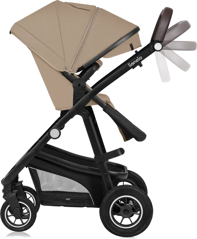 Коляска дитяча 3 в 1 Lionelo Bianka Beige Sand