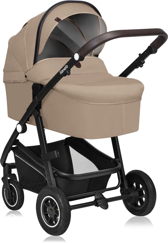 Коляска дитяча 3 в 1 Lionelo Bianka Beige Sand