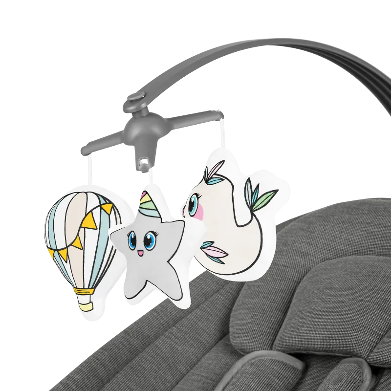 Дитячі електрокачелі Lionelo Blossom Grey Concrete