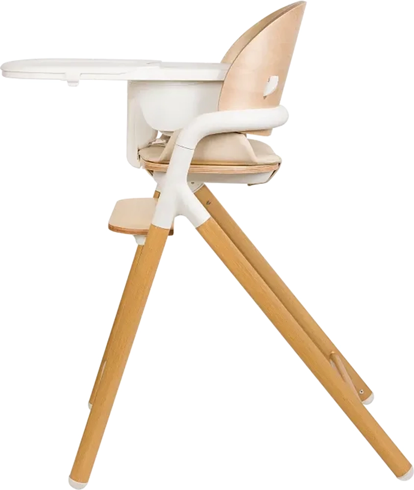 Стільчик для годування Lionelo Celia White Natural Wood