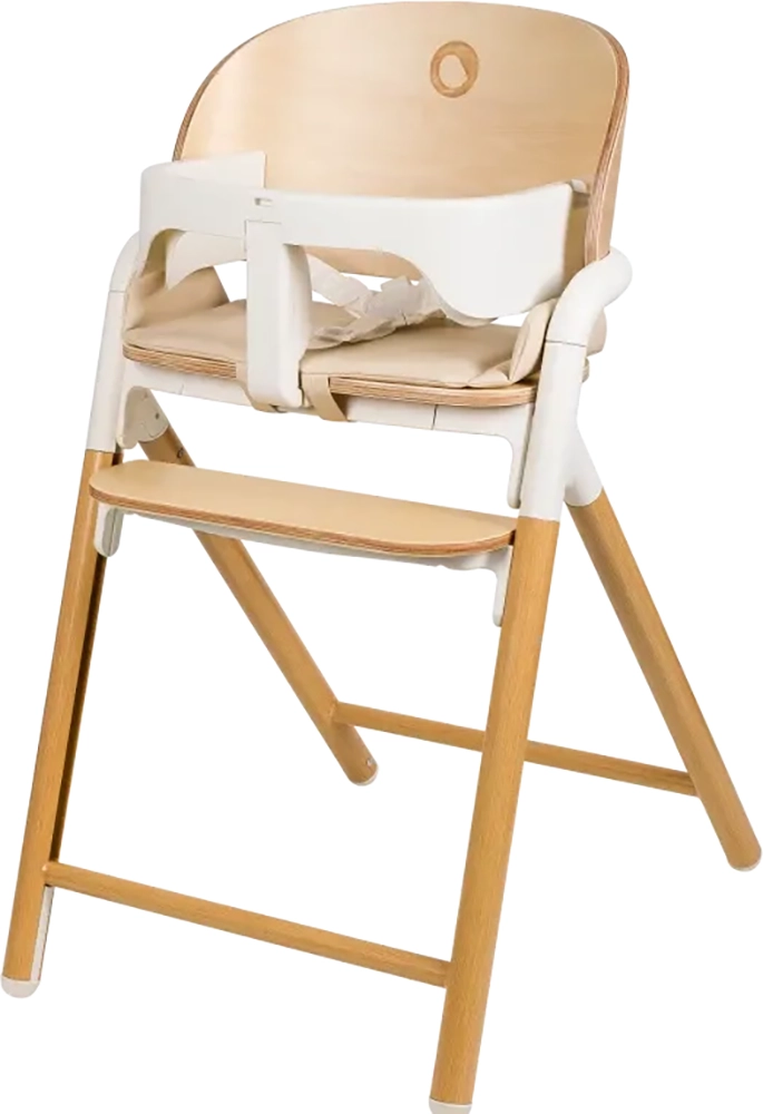 Стільчик для годування Lionelo Celia White Natural Wood
