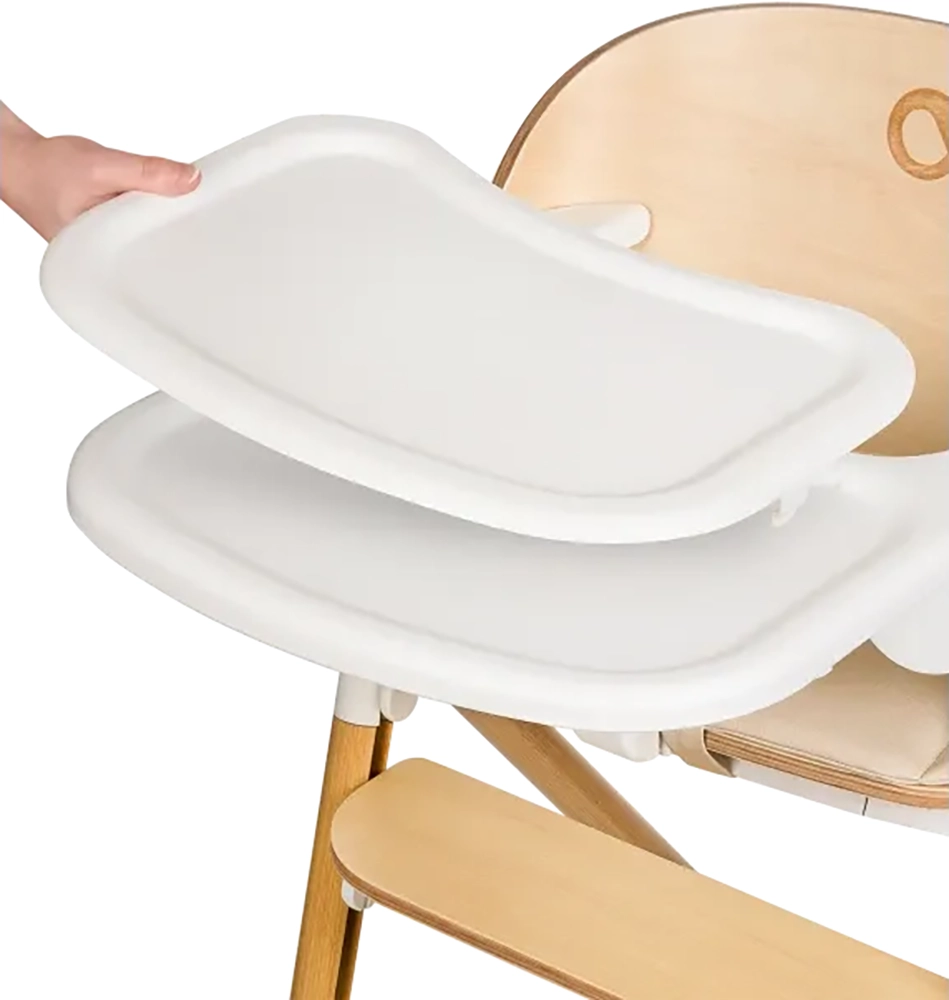 Стільчик для годування Lionelo Celia White Natural Wood
