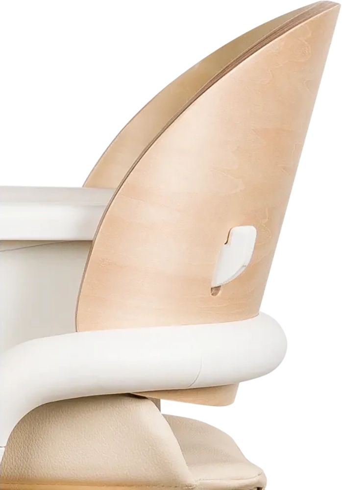 Стільчик для годування Lionelo Celia White Natural Wood