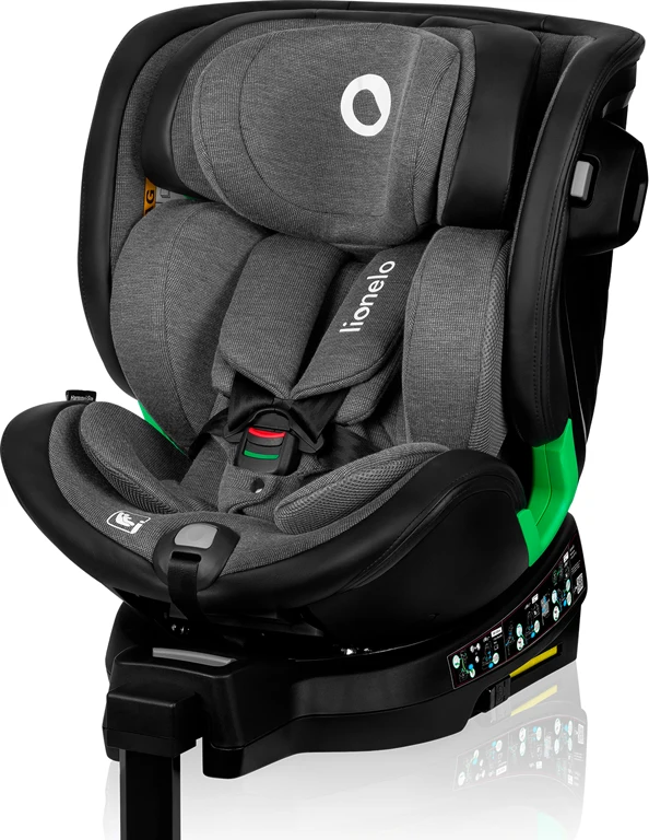 Автокресло Lionelo Harmony i-Size Grey Graphite Leather