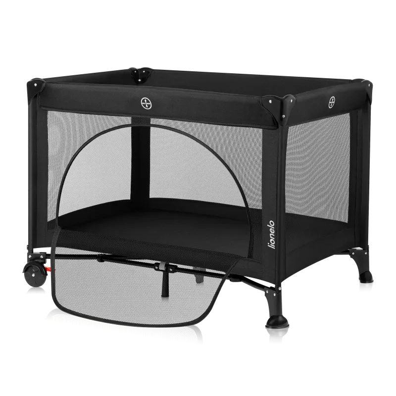 Дитячий манеж Lionelo Laura Black Carbon