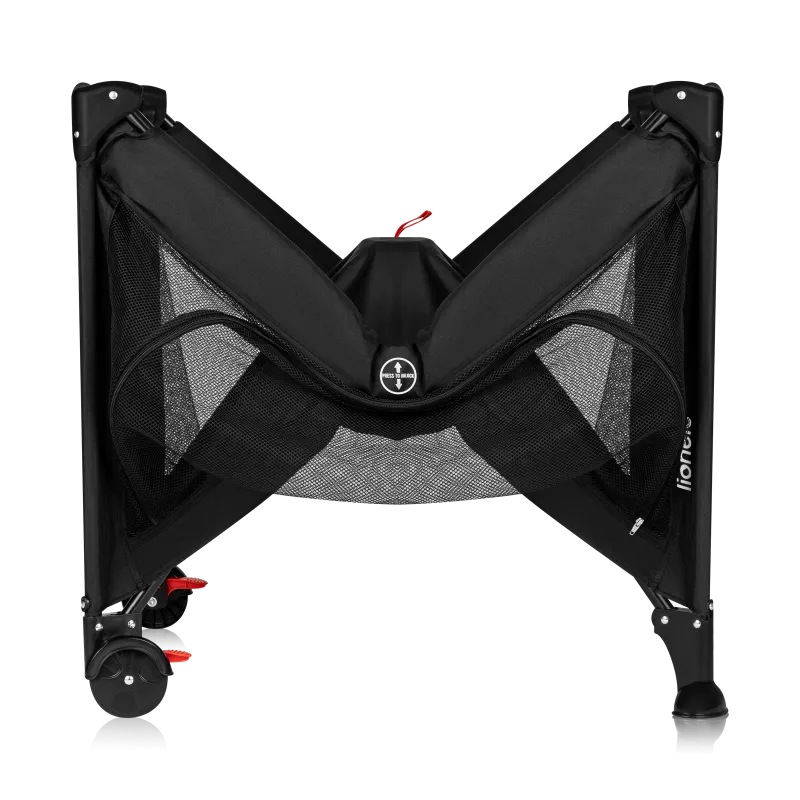 Дитячий манеж Lionelo Laura Black Carbon