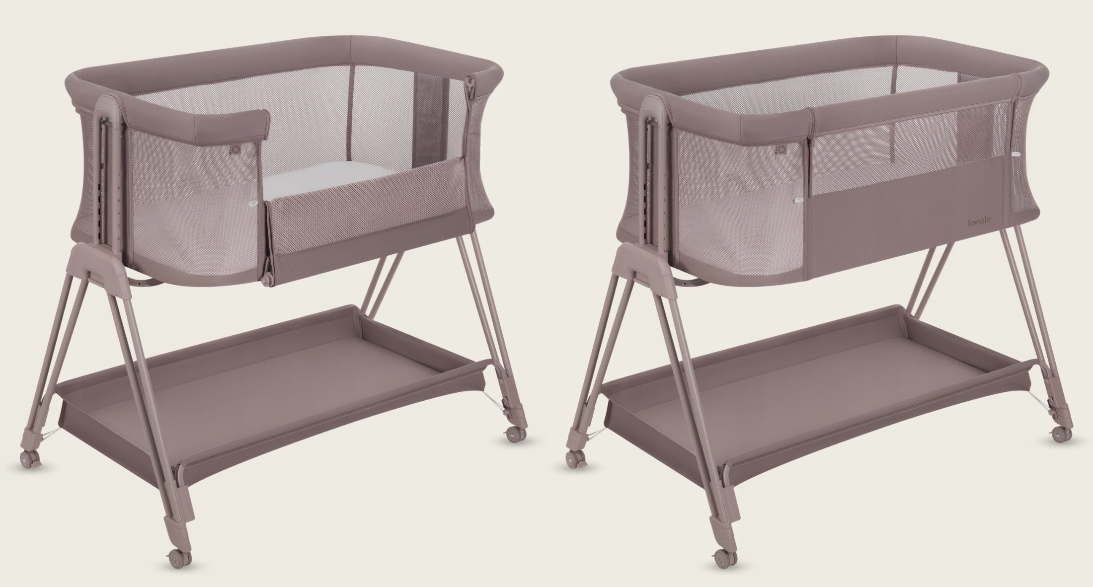 Ліжечко 3 в 1 Lionelo Leonie Plus BEIGE TAUPE