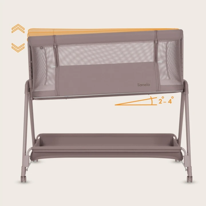 Ліжечко 3 в 1 Lionelo Leonie Plus BEIGE TAUPE