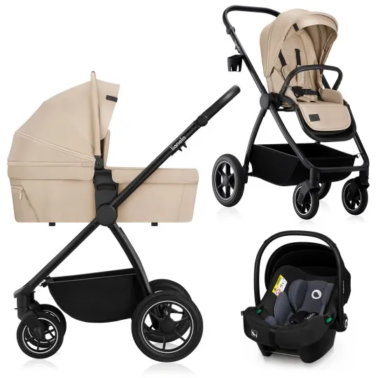Коляска 3 в 1 Lionelo Meril Beige Sand