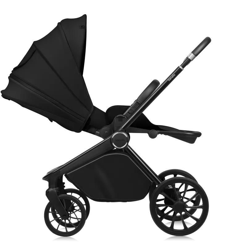 Коляска 2 в 1 Lionelo Mika Plus BLACK ONYX