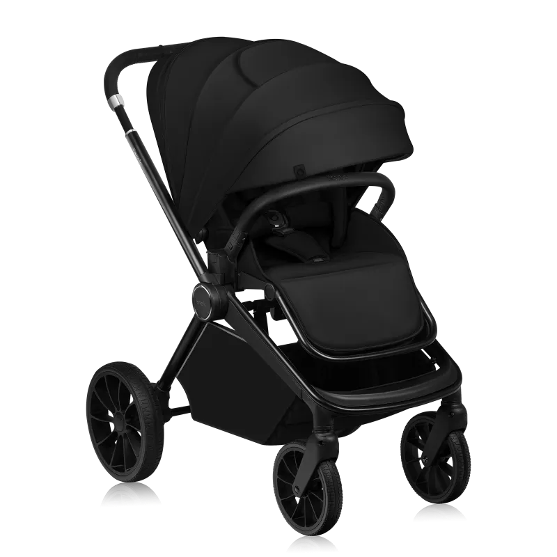 Коляска 2 в 1 Lionelo Mika Plus BLACK ONYX