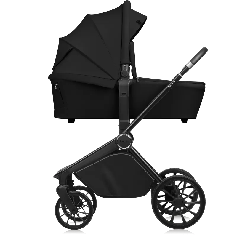 Коляска 2 в 1 Lionelo Mika Plus BLACK ONYX