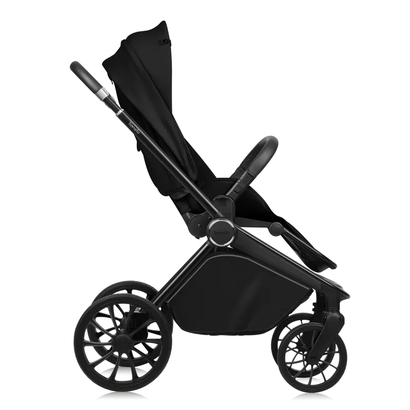 Коляска 2 в 1 Lionelo Mika Plus BLACK ONYX