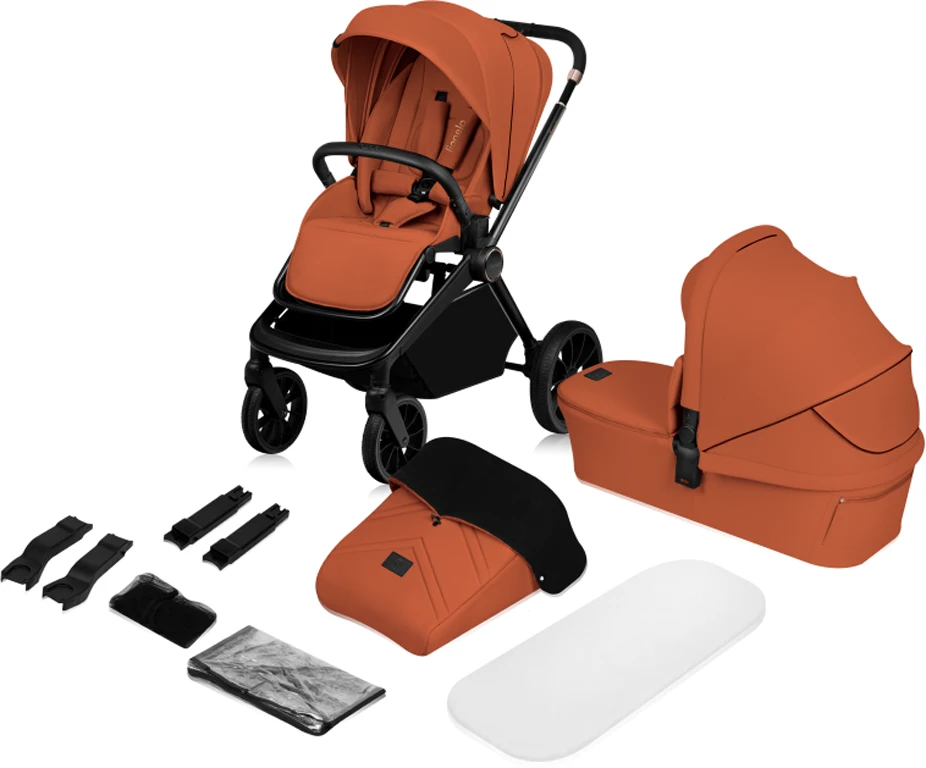 Коляска 2 в 1 Lionelo Mika Plus Brown Rust