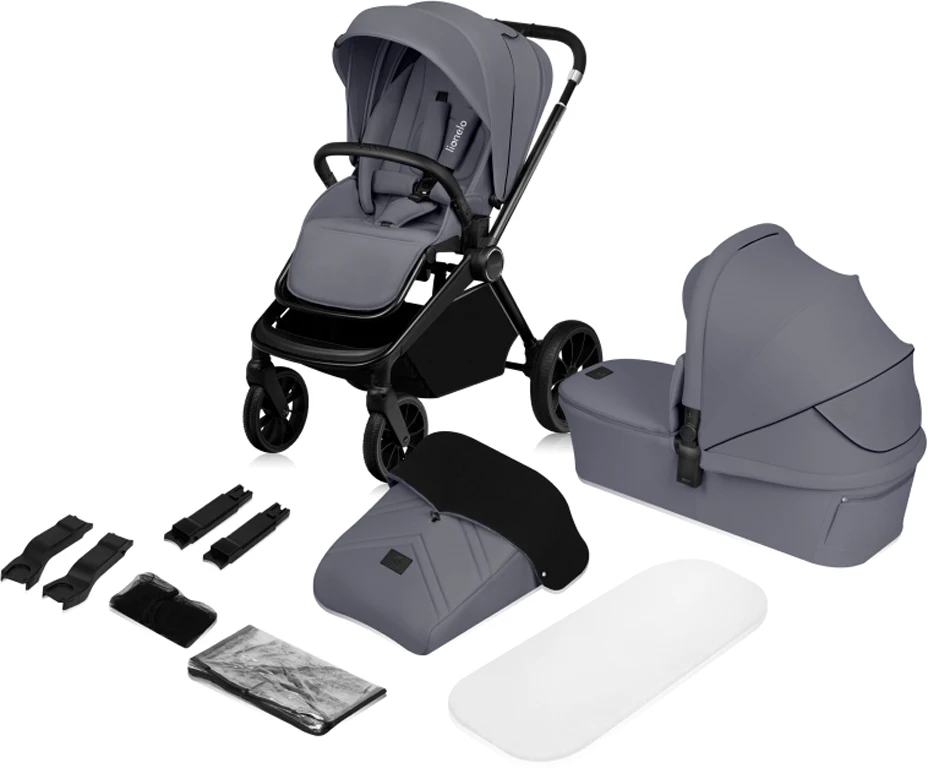 Коляска 2 в 1 Lionelo Mika Plus Grey Stone