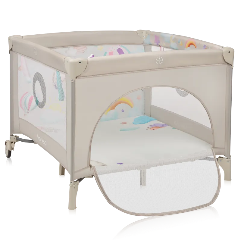 Манеж Lionelo Mille Plus GREY BEIGE