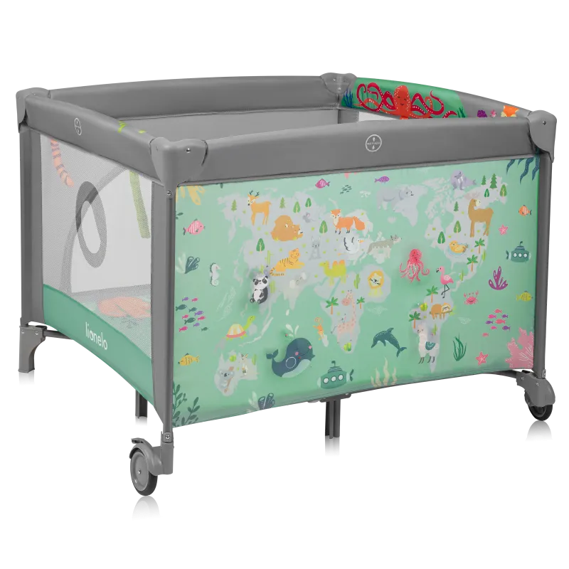 Манеж Lionelo Mille Plus GREY GREEN
