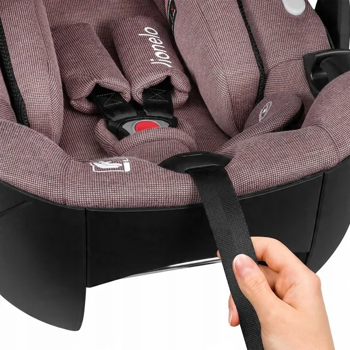 Автокрісло з базою Lionelo Moxie i-size, що обертається, 40-87 см PINK MAUVE