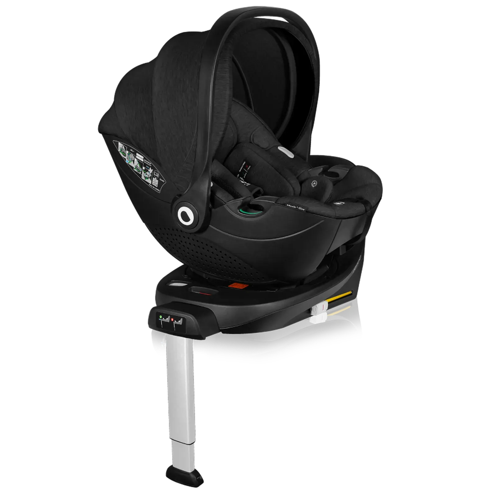 Автокрісло з базою Lionelo Moxie i-size, що обертається, 40-87 см BLACK CARBON