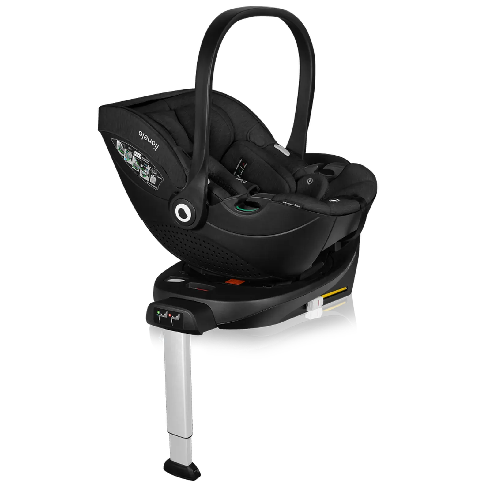 Автокрісло з базою Lionelo Moxie i-size, що обертається, 40-87 см BLACK CARBON