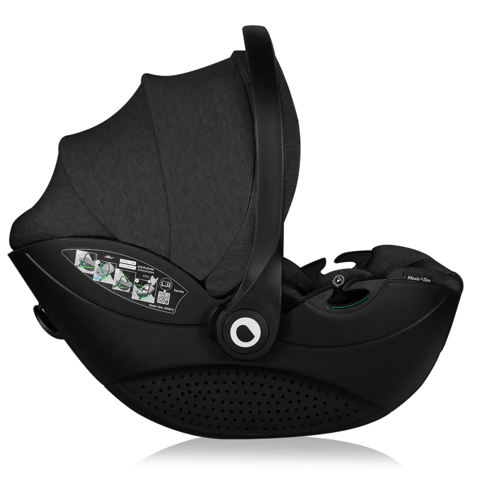 Автокрісло з базою Lionelo Moxie i-size, що обертається, 40-87 см BLACK CARBON