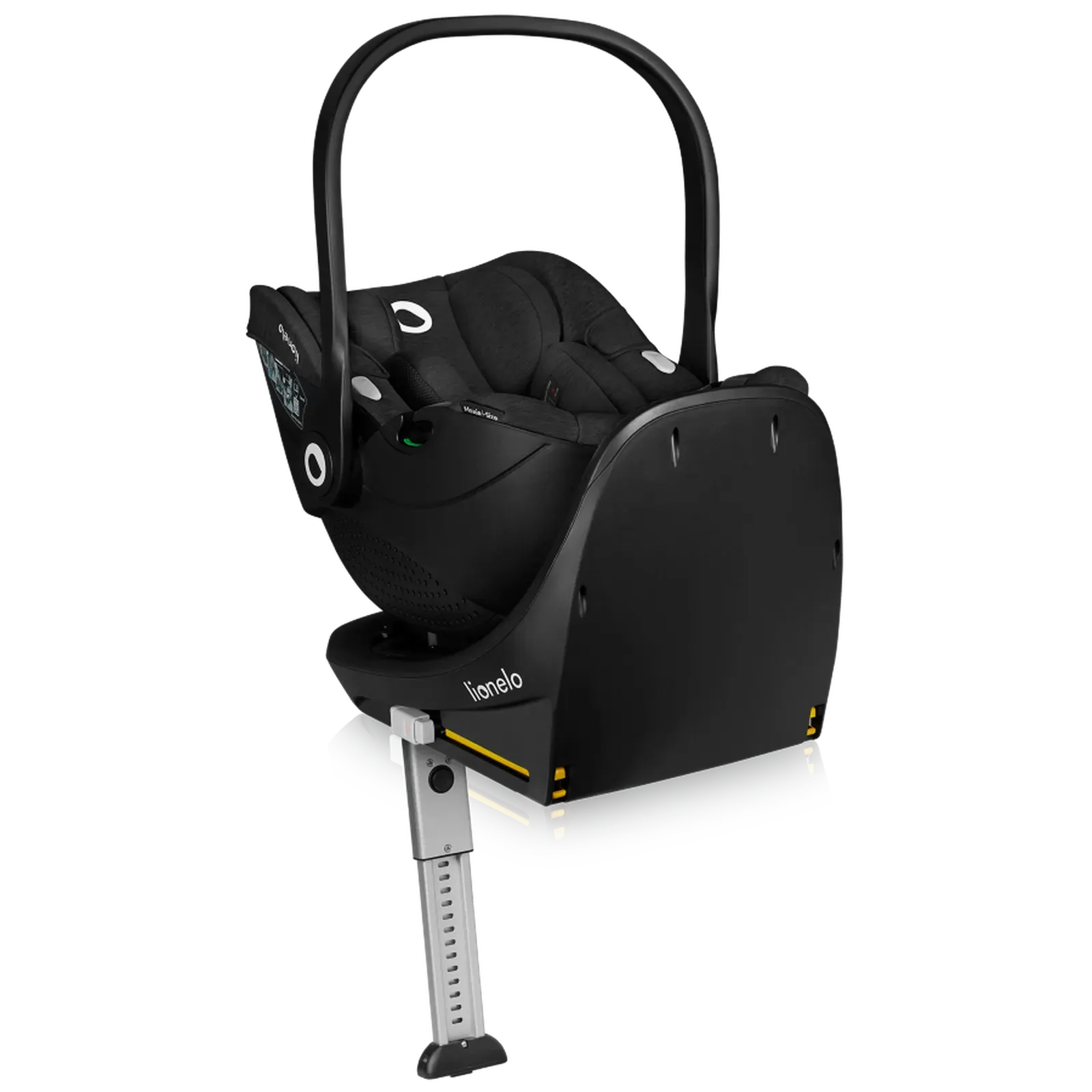 Автокрісло з базою Lionelo Moxie i-size, що обертається, 40-87 см BLACK CARBON
