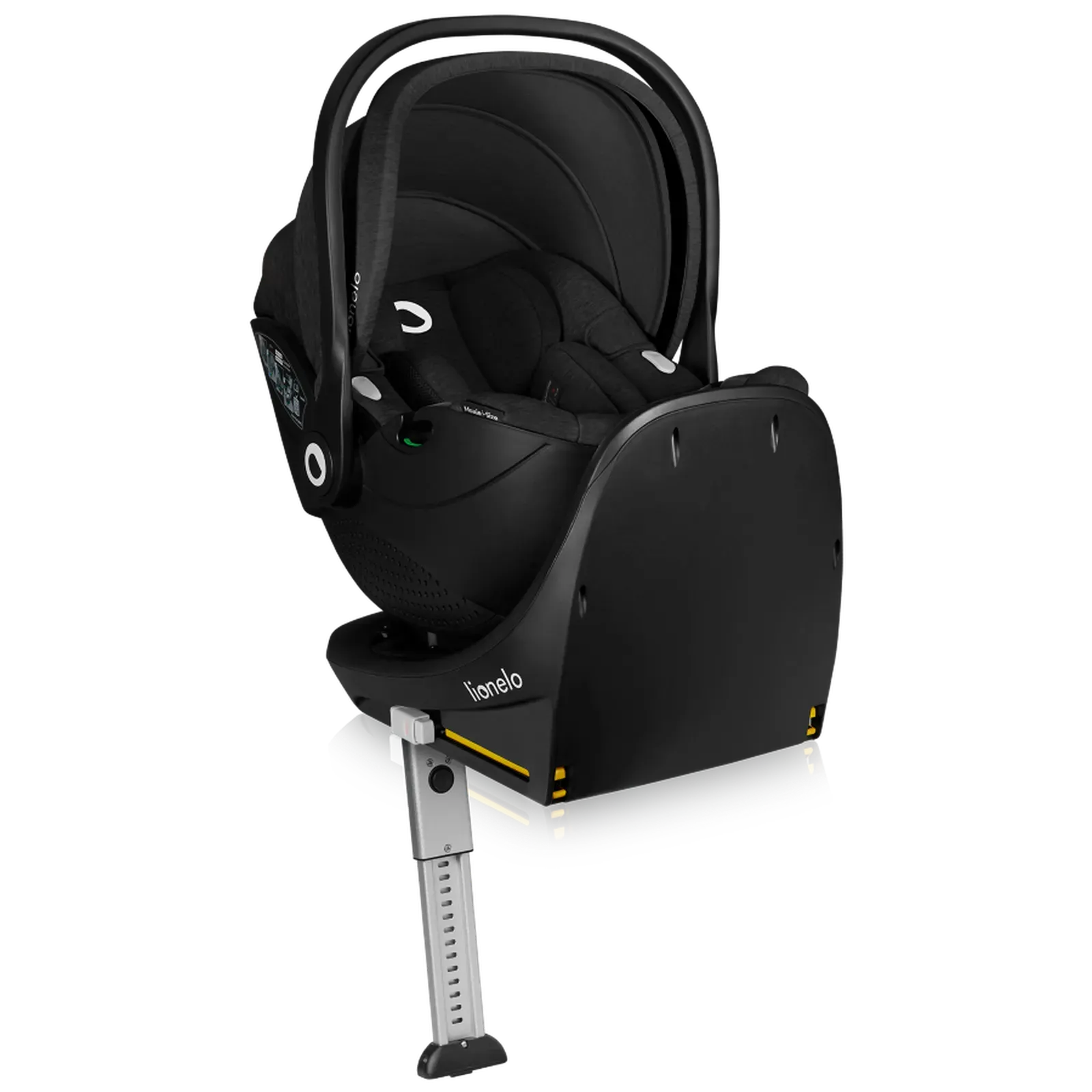 Автокрісло з базою Lionelo Moxie i-size, що обертається, 40-87 см BLACK CARBON