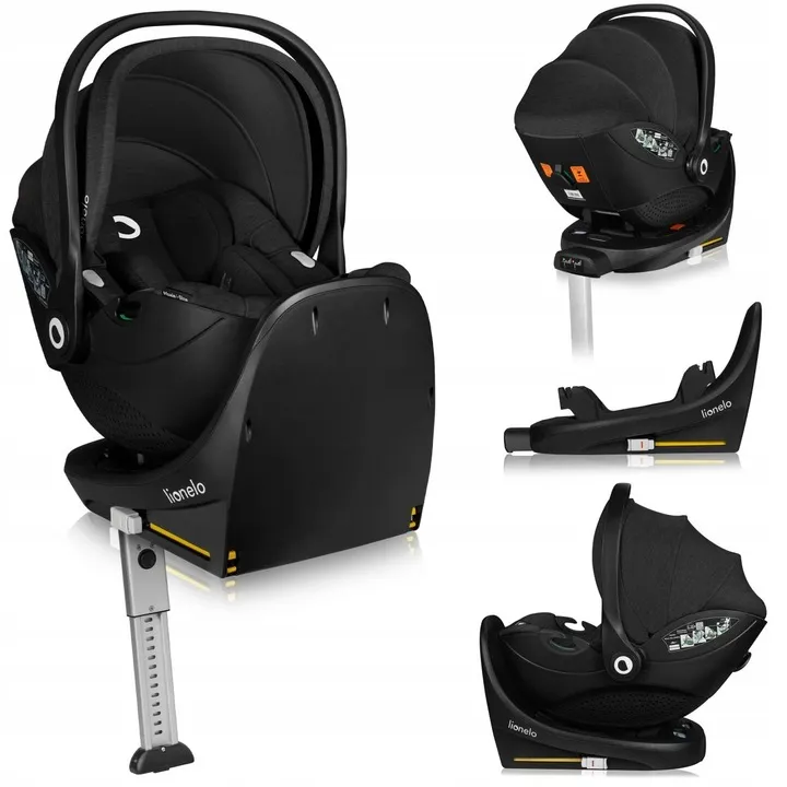 Автокресло с вращающейся базой Lionelo Moxie i-size 40-87 см BLACK CARBON
