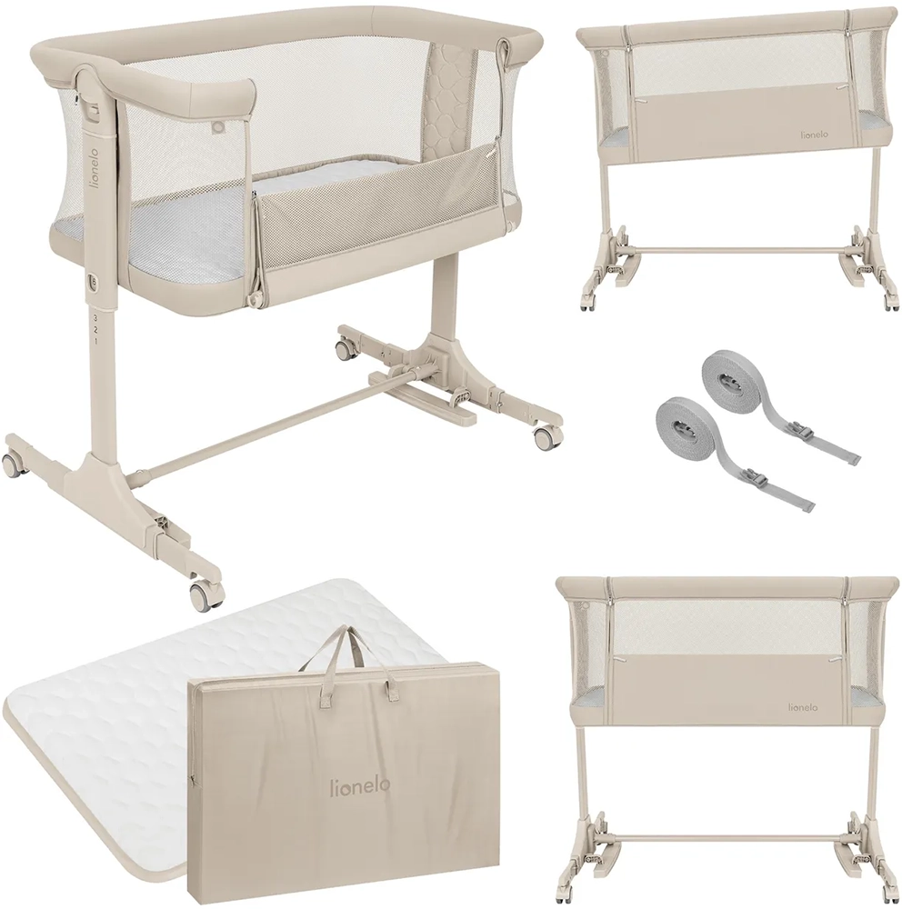 Кроватка 3 в 1 Lionelo Pari Beige Cream