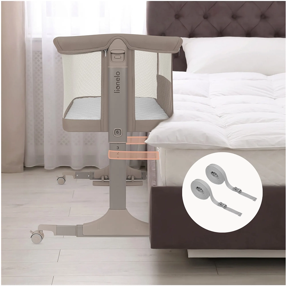 Ліжечко 3 в 1 Lionelo Pari Taupe Beige