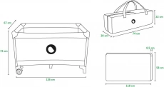 Манеж Lionelo Stefi BLACK CARBON