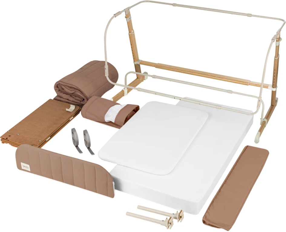 Ліжечко 5 в 1 Lionelo Thomi Plus Beige Carmel