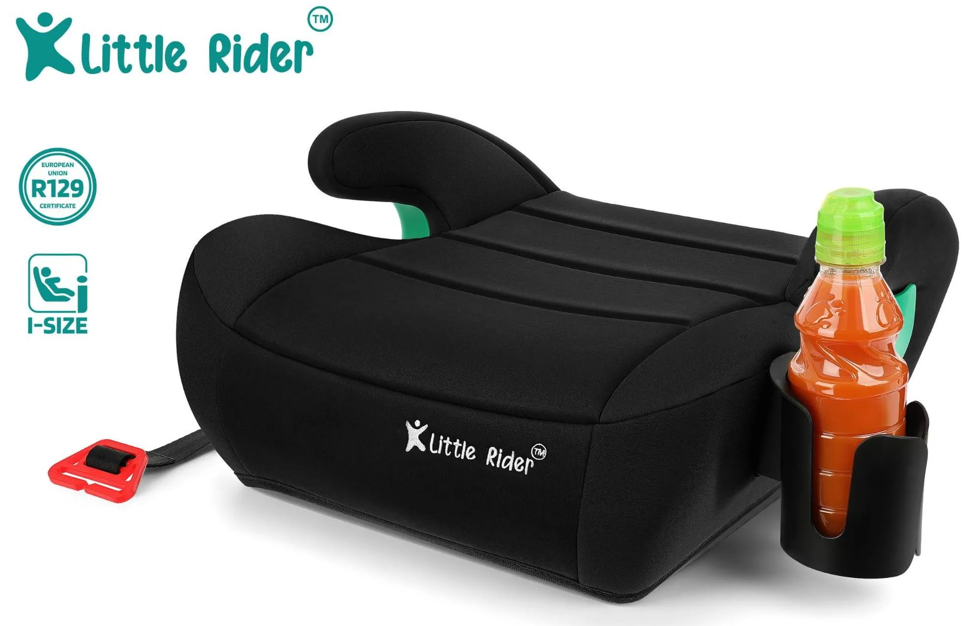 Автокресло бустер Little Rider Boost Black 125-150 см
