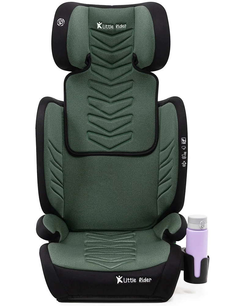 Автокресло Little Rider Leonardo Isofix  2 в 1 Green 100-150 см