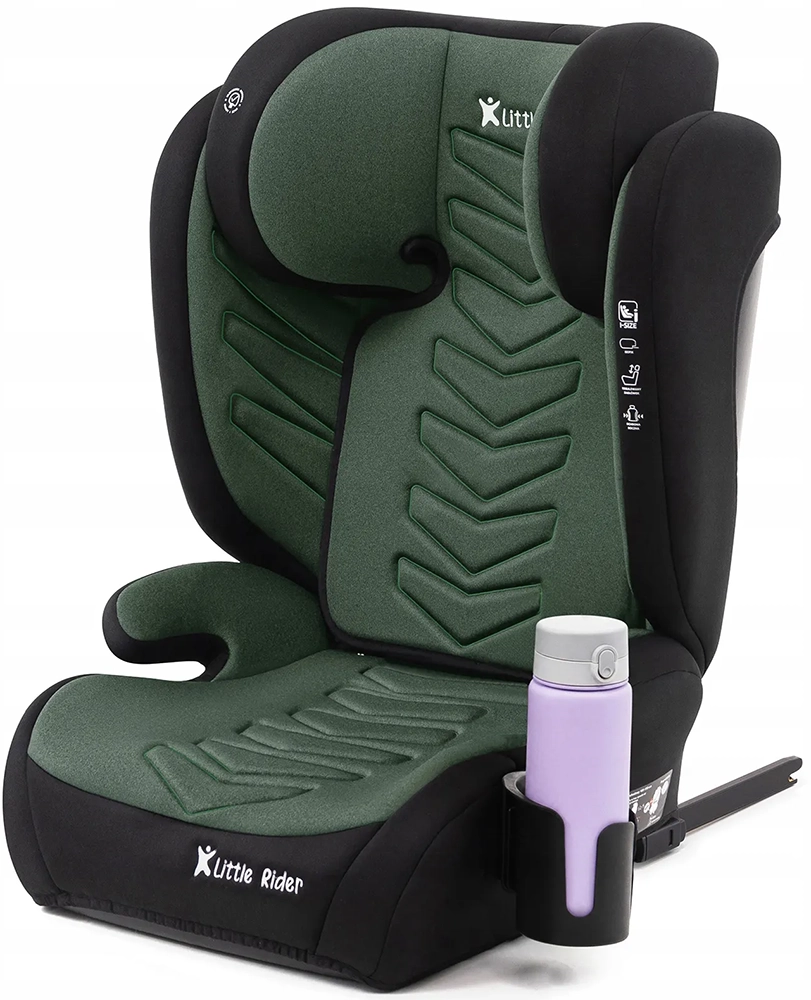 Автокресло Little Rider Leonardo Isofix  2 в 1 Green 100-150 см