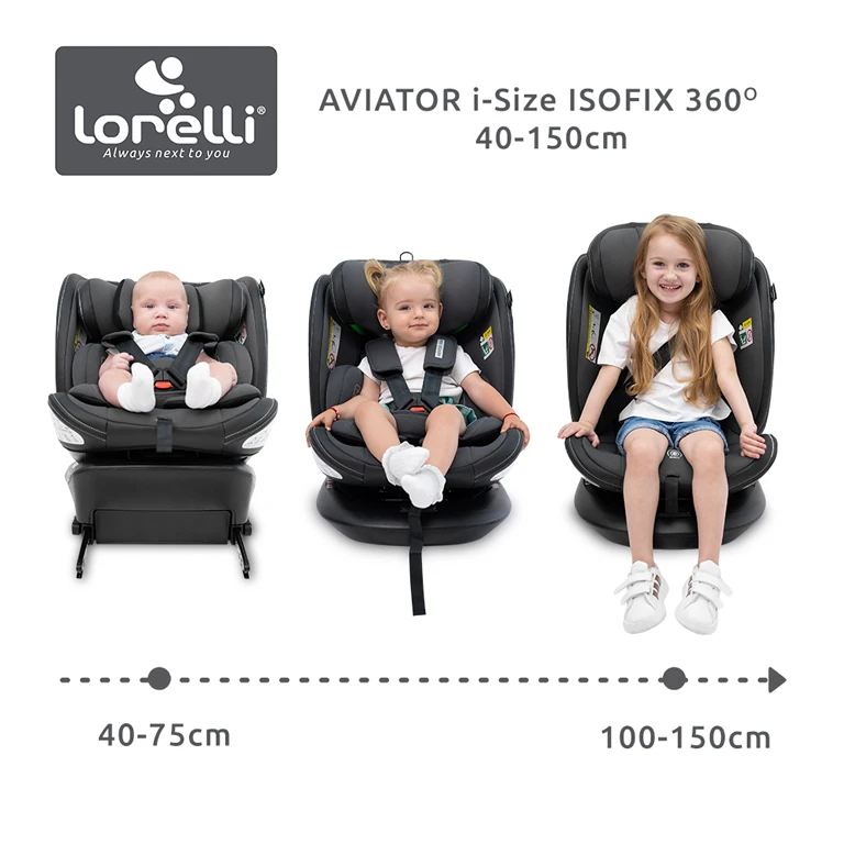 Автокрісло Lorelli Aviator i-Size Isofix 360° Beige