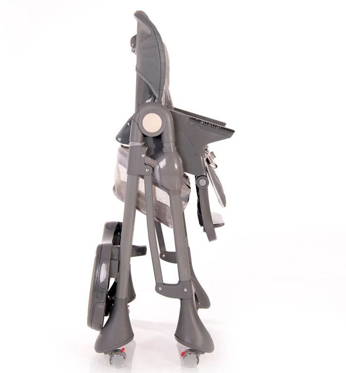 Стільчик для годування Lorelli Bellissimo Grey PARROTS PU Leather