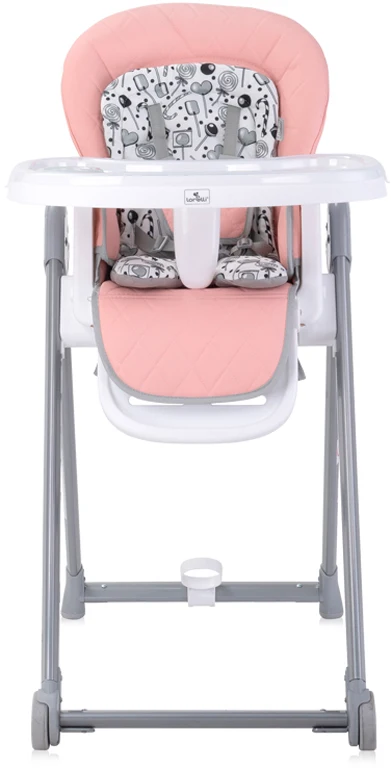 Дитячий стільчик для годування Lorelli Party Mellow Rose Leather