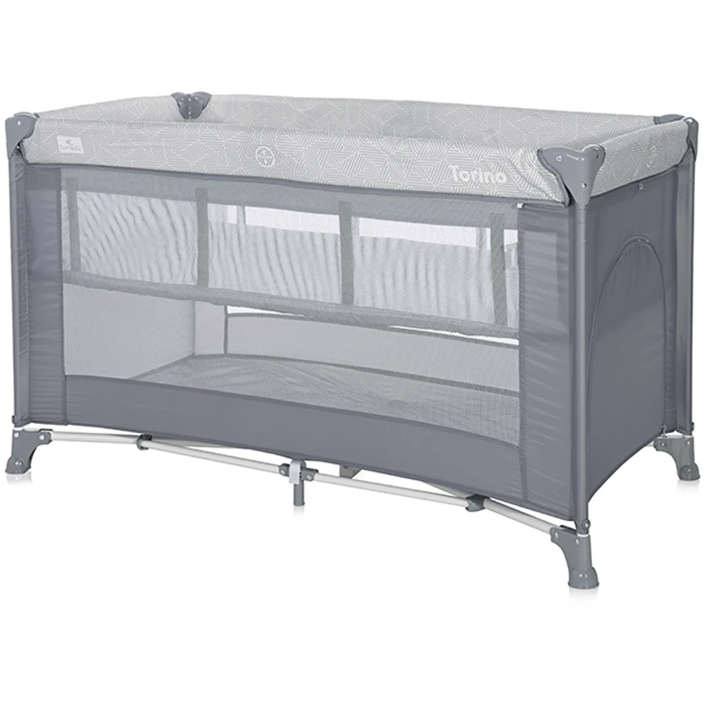 Детский манеж Lorelli TORINO 2 Layer Grey Striped Elements