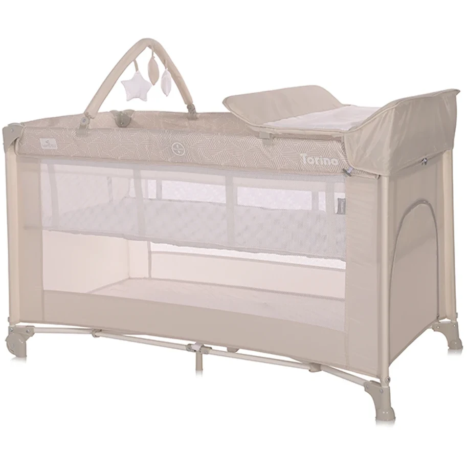 Детский манеж Lorelli TORINO 2 Layer Plus Fog Striped Elements