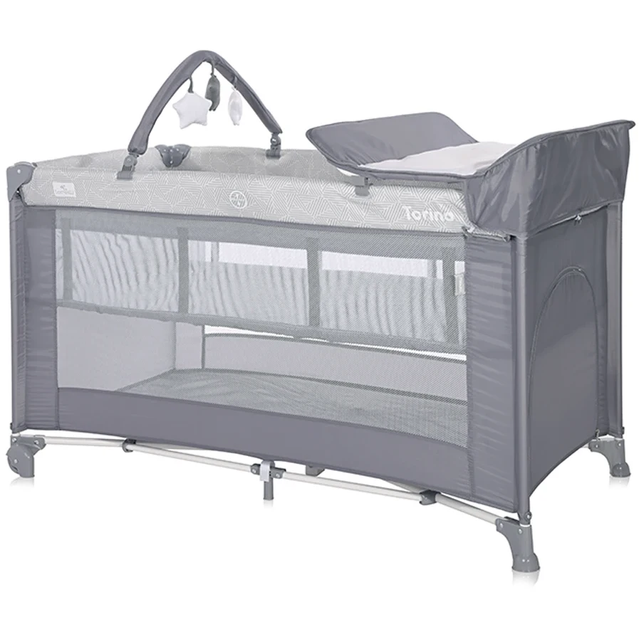 Детский манеж Lorelli TORINO 2 Layer Plus Grey ELEMENTS