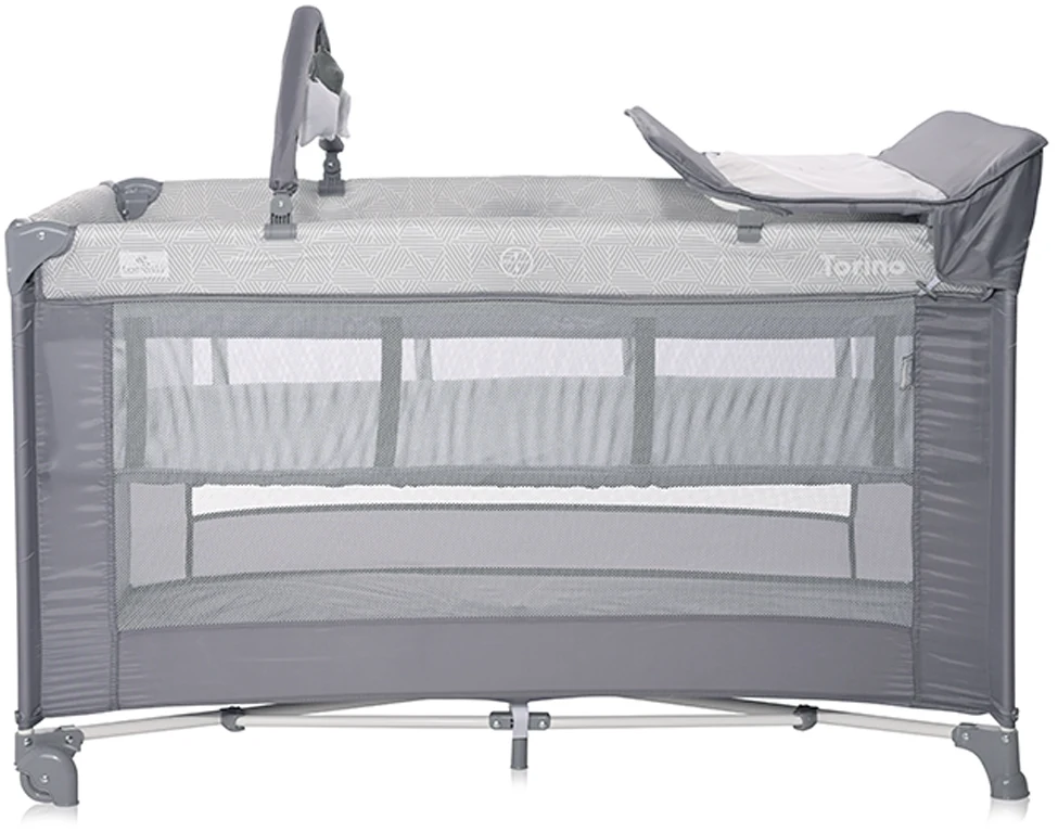 Дитячий манеж Lorelli TORINO 2 Layer Plus Grey ELEMENTS