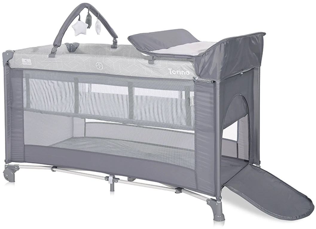 Дитячий манеж Lorelli TORINO 2 Layer Plus Grey ELEMENTS