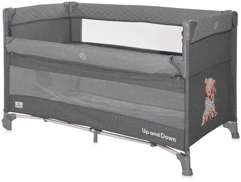 Ліжко-манеж Lorelli UP and DOWN Cool Grey BEAR