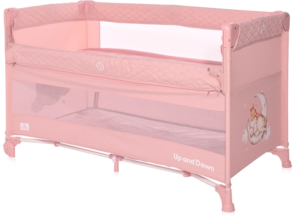 Ліжко-манеж Lorelli UP and DOWN Mellow Rose Sleeping Animals