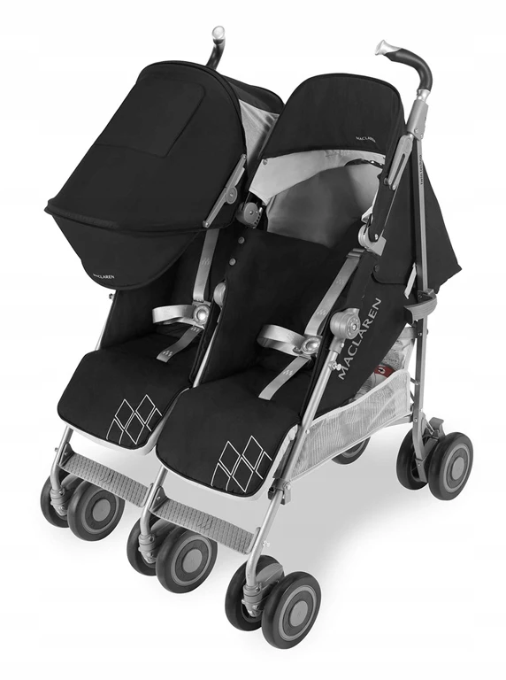 Коляска-трость для двойни Maclaren Twin Techno Black (WM1Y130012)